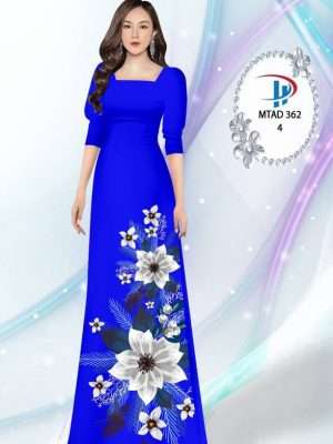 Vải Áo Dài Hoa In 3D AD MTAD362 35